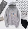 Marca da moda estilo Hong Kong ins suéter top masculino outono e inverno espessado com capuz novo solto casal casaco quente masculino