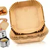 Fabricante de papel para freidora de aire Molde desechable para pastel Esterilla para baozi Plato occidental Papel antiadherente para vaporizador Mano de papel Comida