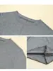 Camiseta de Manga Larga con Cuello Redondo y Botones al Frente K2612 para Mujer Otoño Temprano Hombro Normal Corte Ajustado Favorecedora Ropa Interior Manga Campana Top Básico