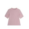 Camiseta Manga Curta Infantil Pudding Haru 2026 Nova Versátil Slim Fit Cor Lisa Macia e Confortável Top para Meninas