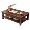 Mesa de té rectangular china, mesa de centro, mesa de té para sala de estar, mesa de centro multifuncional para hogar, apartamento pequeño, oficina, mesa sencilla