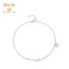 S925 prata esterlina doce arco pulseira feminina japonesa e coreana popular nicho design creme doce elegante mão jóias