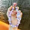 Corrente de Chaveiro de Celular com Contas de Coelho de Desenho Animado Criativo Pingente de Bolsa Fofo Acessórios para Capa de Celular Presente Venda por Atacado