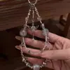 Nuevo Colgante de Ala de Ángel con Perlas de Cristal Dulce Encanto de Varita Mágica de Alto Valor de Nicho para Teléfono