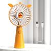 2022 nuevo ventilador de mano pequeño de dibujos animados creativo USB recargable portátil portátil mini ventilador de verano para exteriores