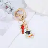 Chaveiro Criativo da Temporada de Formatura Exame de Admissão à Faculdade Inspirador Chapéu de Estudante Resposta de Nota Máxima Pingente de Mochila Chaveiro do Exame de Admissão à Faculdade do Estudante