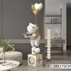 Fabricante Popular Alemán 2026 Muñeco Oso Grande Adornos de Pie Junto al Sofá de la Sala de Estar Mueble de TV Varios Adornos para el Hogar