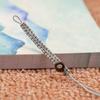 Corda de Lanyard com Nó Plano Trançado Artesanal Fivela de Colar Ajustável com Nó Plano Cordão para Chaveiro de Bolsa Joia com Padrão Nacional