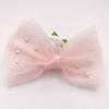 Accesorios de lazo exquisitos estilo coreano remache Malla de perlas lazo Accesorios para el cabello de niños Zapatos Bolsa Accesorios para ropa