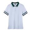 Nueva camiseta de verano para mujer, cuello de polo liso de una generación, chaqueta casual Joker coreana para damas 6721
