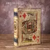 Caja de Almacenamiento Falsa de Libro de Poker Caja de Almacenamiento de Prop de Magia de Libro Artificial Decoración de Acabado para el Hogar Caja de Regalo Adornos