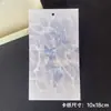 10x 18 colección tarjeta trasera cadena para teléfono móvil llavero colgante de tarjeta trasera bolsa de embalaje de cartón decoración materiales de tarjeta de embalaje