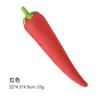 Estojo de Lápis Fruta Banana de Silicone Estojo de Lápis Criativo Legume Cenoura Impermeável Grande Capacidade Papelaria Criativa para Estudante