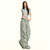 ¡Ootd del 25! Pantalones Casuales de Secado Rápido con Estampado de Estrellas para Mujer, Diseño de Pantalones Paracaidistas, Estilo Holgado de Pierna Ancha con Empalmes