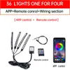 Luz de Atmosfera LED para Motocicleta Transfronteiriça Quente Lâmpada Decorativa RGB Barra de Luz de Atmosfera Controle Remoto por App Luz Modificada