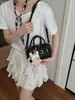 2026 Nuevo Modelo Bolsa de Bolos Moda Lujo Ligero Bolso con Patrón de Lichi Kelly Bolso Cruzado Versátil de Gama Alta para Viajes y Uso Diario para Mujeres
