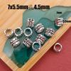 Patrón Hecho a Mano Cinturón de Plata Xizang Colgante para Camiseta Lanyard de Jade con Cuentas Pulsera Collar Espaciador con Cuentas Accesorios de Joyería DIY