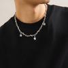 Collar de estrella de cinco puntas con espinas personalizado para hombre de hip hop europeo y americano, joyería para hombre, cadena de clavícula de nicho de alta calidad, joyería transfronteriza