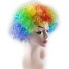 Abanico Suministros para Fiesta Vacaciones Pelucas Coloridas Divertido Payaso Afro Tocado Cabello Corto Rizado