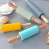 Mini rodillo de silicona para el hogar Rodillo pequeño para niños Rodillo antiadherente para hornear Masa para dumplings Palo de harina