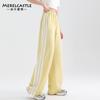 Pantalones de Verano de Pierna Ancha para Niñas 2025 Nuevos Pantalones Super Guapos para Niñas de Secundaria Pantalones Deportivos Delgados de Verano para Niñas