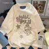 Transfronterizo Aliexpress Estilo Coreano Tops Algodón Puro Manga Corta Mujer Manga Media Cuello Redondo Camiseta Mujer Transfronterizo Precio Barato