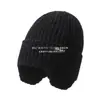 Suéter de Punto Cálido Rpet Estilo Coreano Gorro de Algodón con Forro Polar Protección para Orejas Fábrica de Personalización Gorro de Lana Rpet Cálido