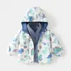 Cortavientos 3 en 1 JQ Jingqi para niños, nueva colección de otoño 2026, ropa exterior para niñas, chaqueta impermeable para exteriores para niños