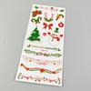 Pegatinas de Tatuaje de Campana de Navidad con Dibujos Animados Nuevos Transfronterizos para Reuniones de Amigos, Fiestas de Maquillaje, Pegatinas Temporales