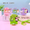 Chaveiro Autêntico Desenho Shin-Chan Série Polaroid Parada no Tempo para Bolsa Chaveiro de Carro Pequeno Presente