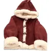 Ropa de Abrigo Enteriza de Piel de Cordero para Niños de Invierno 2025 Nueva Ropa de Abrigo Forrada de Forro Polar para Niños Grandes y Medianos Ropa de Abrigo de Invierno para Niñas