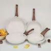 Sartén Imitación Prensada Transfronteriza para Uso Doméstico, Sartén para Huevos, Sartén de Fondo Plano, Sartén Antiadherente, Sartén para Cocinar, Sartén, Venta al por Mayor