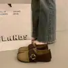 Zapatos Birkenstock Suaves y Elegantes para Mujer, Mocasines Clásicos Retro de Suela Gruesa, Transpirables y No Oprimen, Zapatos Versátiles y de Moda para Mujer