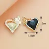 Accesorios de Joyería DIY de Fábrica Estrella de Cinco Puntas Corazón Aleación Pedrería Colgante Encanto Pendiente Collar Accesorios Llavero
