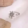 Nuevo anillo giratorio de flor de durazno para mujer, estilo pastoral, fresco y dulce, anillo elegante, regalo de cumpleaños de alta gama