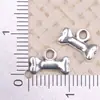 Aleación de Zinc Transfronteriza Plata Antigua Hueco Serie Hueso de Perro Pequeño Colgante Accesorios para Joyería DIY Colgante de Collar