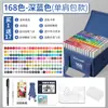 Caneta Marcadora T5Max Grande Capacidade Caixa de Presente com 60 Cores Caneta Aquarela Álcool Oleosa Ponta Dupla Ponta Dura Marcação Touch