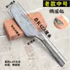 Cuchillo de Ladrillero Forjado a Mano Espátula de Cabeza Redonda de un Lado Cuchillo de Ladrillero Todo Acero Herramienta de Albañilería Cuchillo de Pared Cuchillo para Azulejos Cuchillo para Cortar Ladrillos
