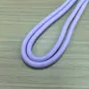 Série de cor sólida de 6 mm de espessura, corda grossa universal para bolsas, cordões de celular, cordas de chapéu, cintos de calça, brinquedos e coleiras para animais de estimação