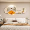 Novo Estilo Estilo Silencioso Pintura Suspensa de Cabeceira Sentido Avançado Pintura Luminosa LED de Cabeceira Pintura Decorativa Pintura de Parede de Cisne
