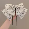 Pinza de Clip con Lazo de Malla y Gypsophila para Bebé, Pasador de Pelo de Gama Alta para Cola de Caballo Baja, Accesorios para el Cabello en la Parte Posterior de la Cabeza