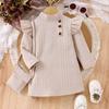 Comercio Exterior Transfronterizo Europeo y Americano Ropa Nueva de Otoño e Invierno para Niñas Vestido de Punto de Cuello Alto con Mangas de Murciélago y Patrón de Rombo de Manga Larga Bolso