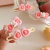 Lindo pasador de amor rosa dopamina rubor Serie de conejitos pinza de pico de pato dulce para todo tipo de flecos clip lateral
