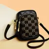 2025 Nueva Moda Casual Tendencia Bolso de Mujer Estilo Coreano Bolso de Hombro Bolso de Diamante para Teléfono Móvil Billetera Diagonal de Monedas Accesible Lujo