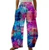 Marca Independiente de Ropa para Mujer Serie Gato Estampado Digital Pantalones de Doble Bolsillo-2