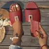 Ventas Directas de Fábrica Transfronterizas Chanclas Planas Casuales para Mujer Punta Abierta Sandalias Estilo Nuevo 2026 Uso al Aire Libre Versátiles Casuales para Mujer 42