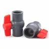 Válvula de bola de PVC interruptor de válvula rosca interna de PVC válvula de bola push-in 20 25 32 110 válvula de tubería de suministro de agua de plástico