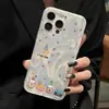Funda Láser Colorida con Forma de Galleta para iPhone 17 Pro Max, Compatible con Modelos de Agujero Grande 14/15, Anticaídas para 13