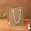 Bolsas de Lino con Logo Personalizado, Bolsos con Hebilla de Ojales y Cuerda Gruesa, Bolsas de Yute, Bolsas de Regalo, Bolsas de Lona