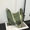 Bolsa Formato Dumpling, Simples e Estilosa, Bolsa Feminina, Nylon Leve, Moderna, Grande Capacidade, Bolsa de Ombro, Bolsa Transversal Casual para o Dia a Dia